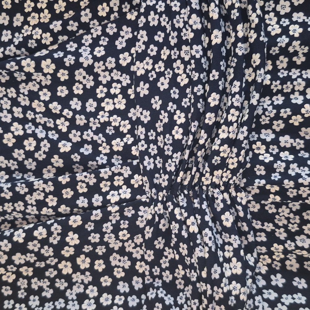Jessica Howard Navy Sleeveless Zip Closure Back Dress White Floral Daisies 14P - Picture 2 of 12